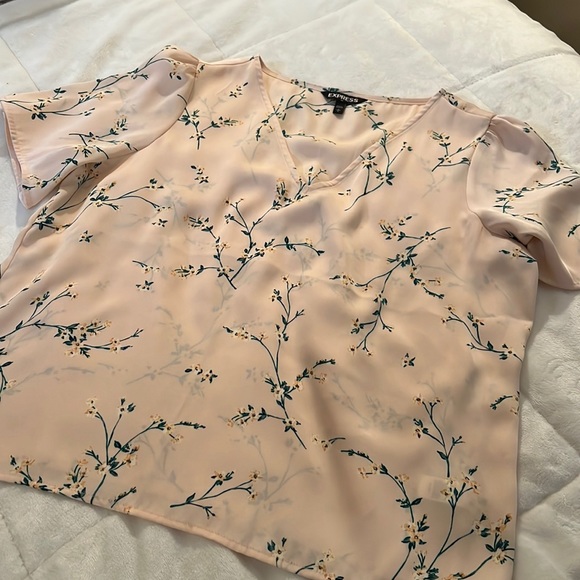 Express soft pink blouse size L - Picture 1 of 3